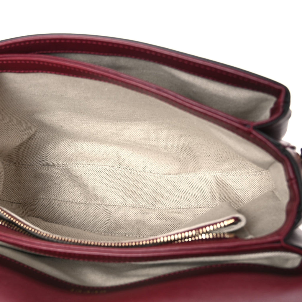 Arabella Calfskin Horsebit 1955 Shoulder Bag Rosso Ancora