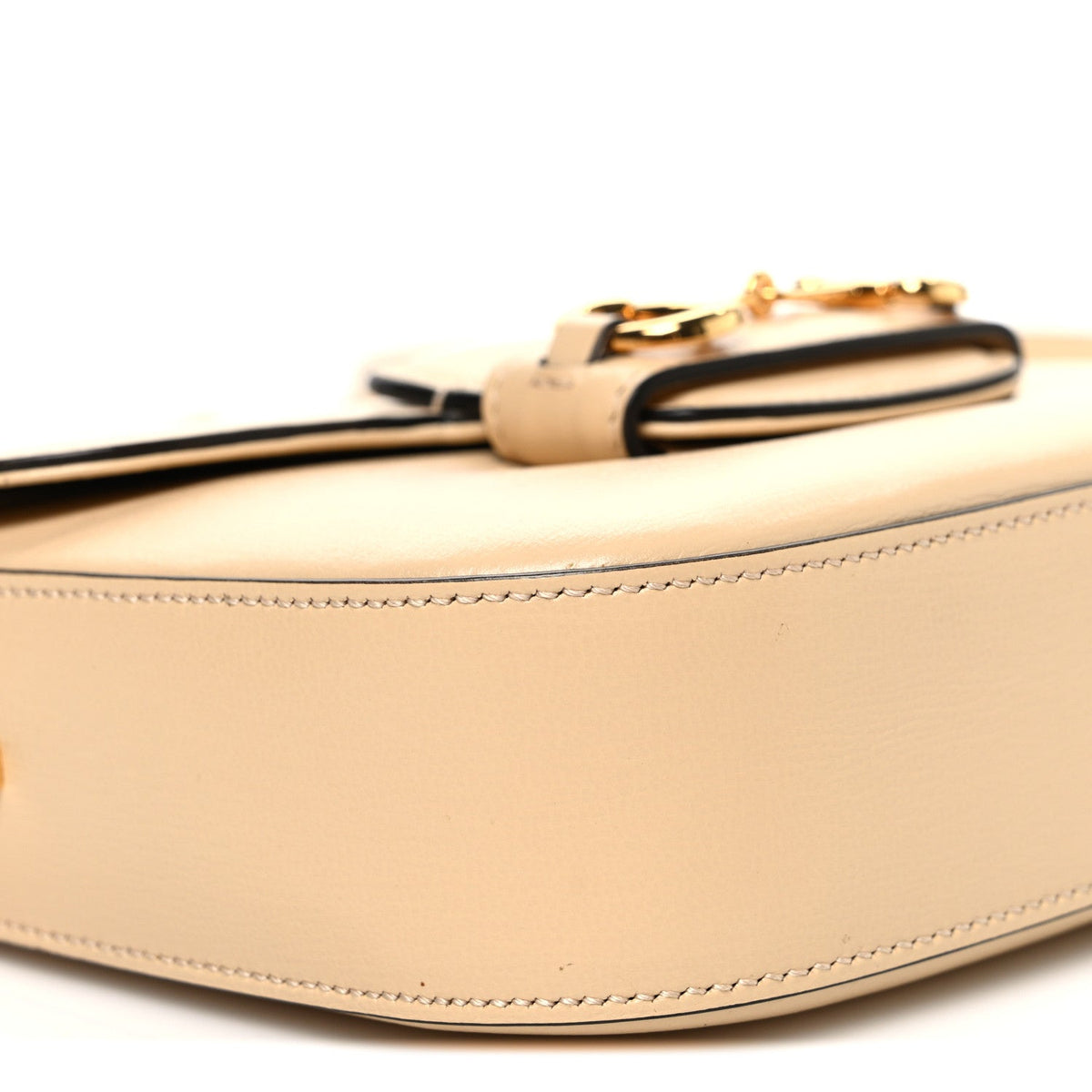 Azalea Calfskin Web Mini Horsebit 1955 Shoulder Bag Bubble Tea