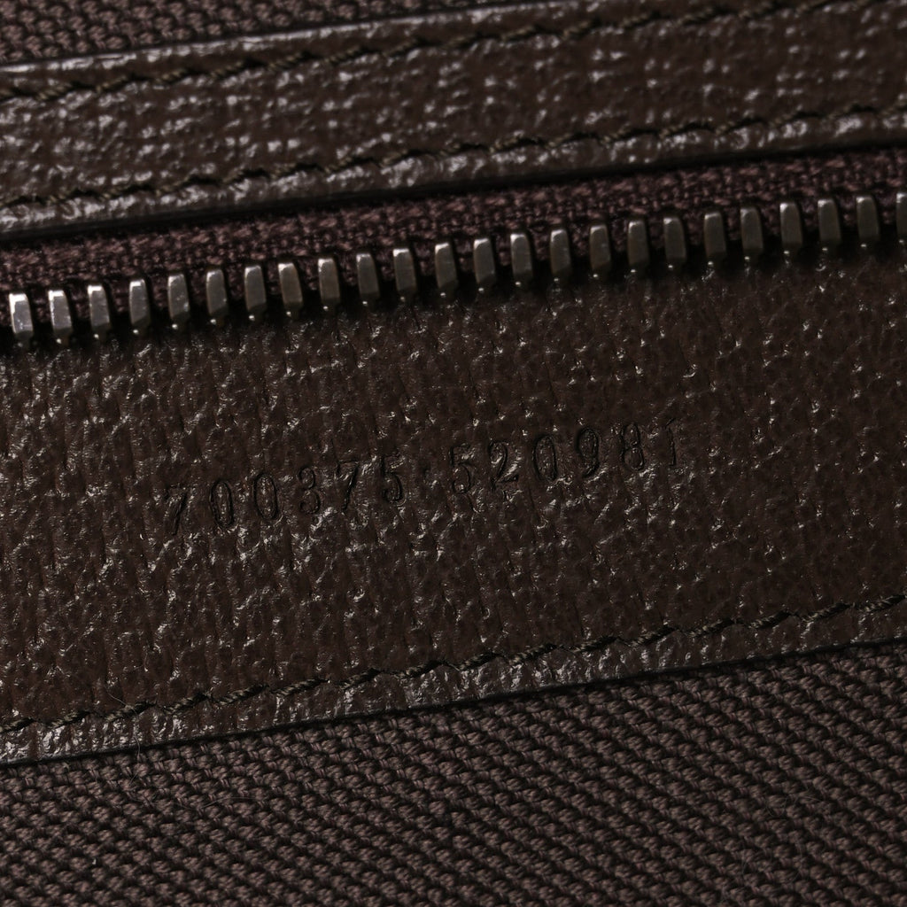 GG Supreme Monogram Textured Dollar Calfskin Web Ophidia Savoy Garment Bag Beige Ebony New Acero