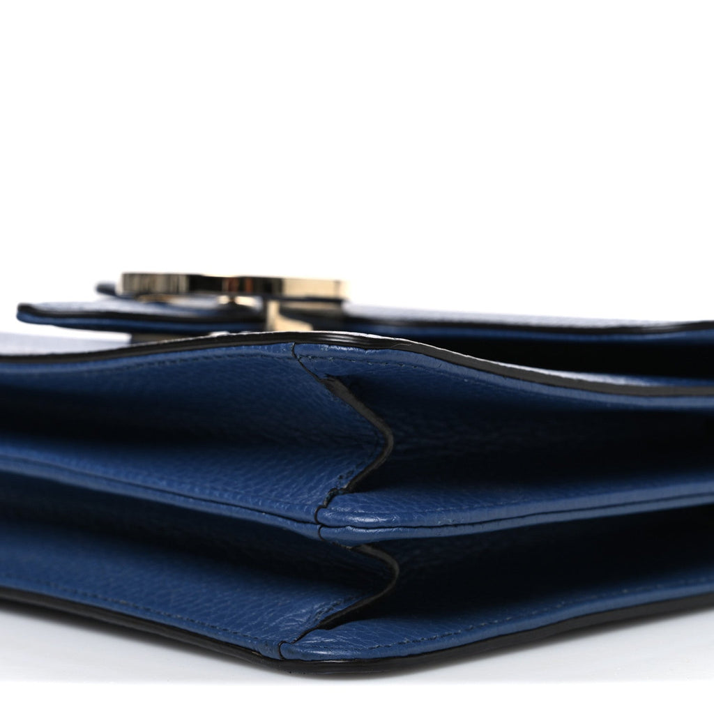 Dollar Calfskin Small Interlocking G Shoulder Bag Caspian