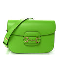 Azalea Calfskin Horsebit 1955 Shoulder Bag Electric Green