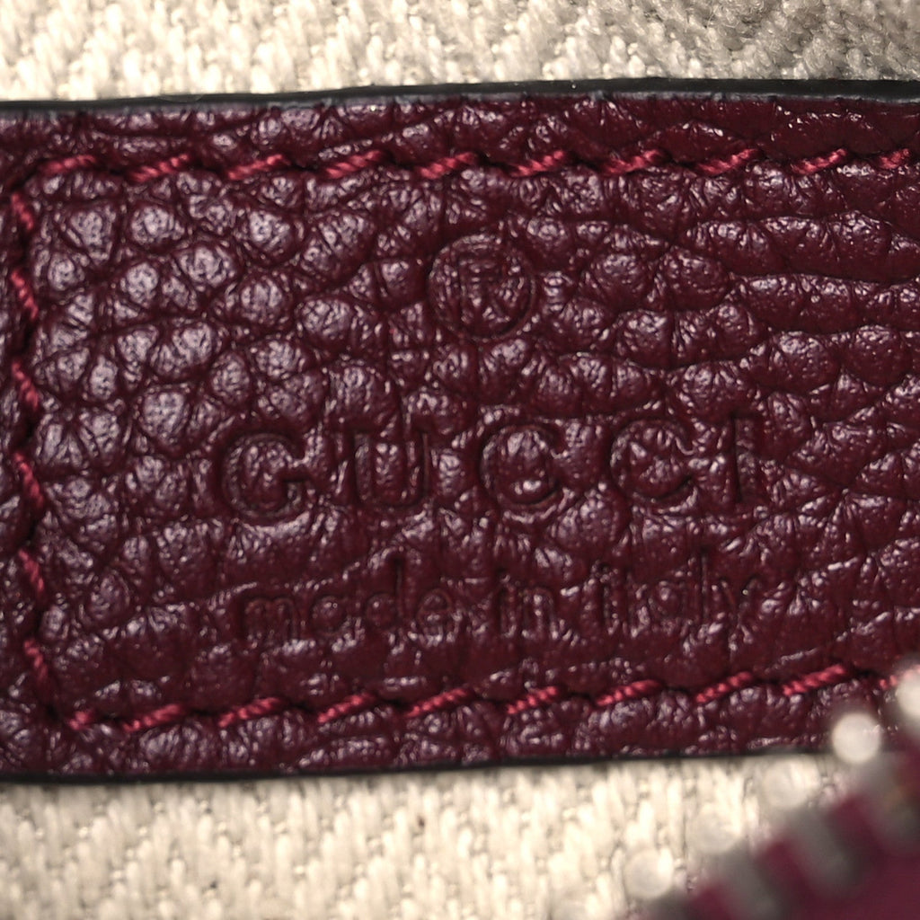 Pebbled Calfskin Mini B Shoulder Bag Red