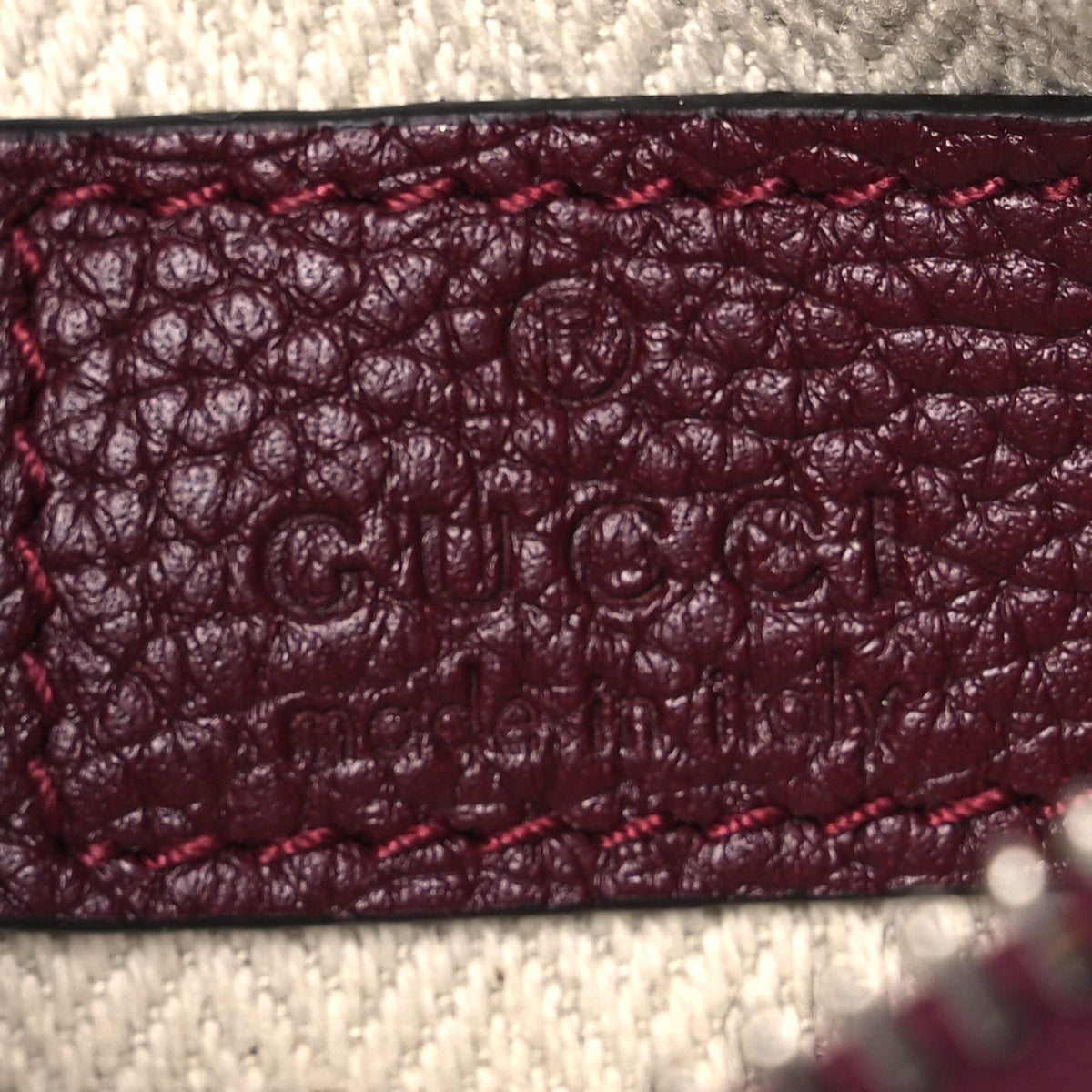 Pebbled Calfskin Mini B Shoulder Bag Red