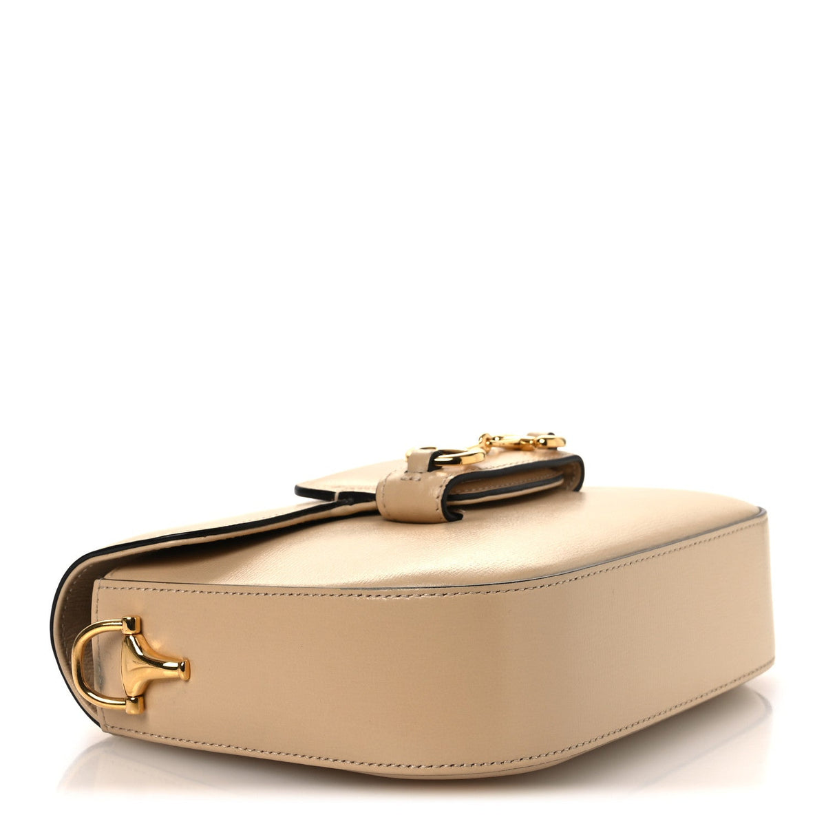 Azalea Calfskin Web Mini Horsebit 1955 Shoulder Bag Bubble Tea