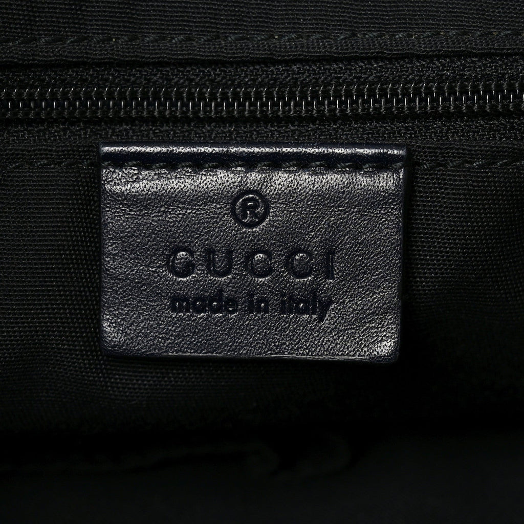 GG Supreme Monogram Web Flat Messenger Bag Navy