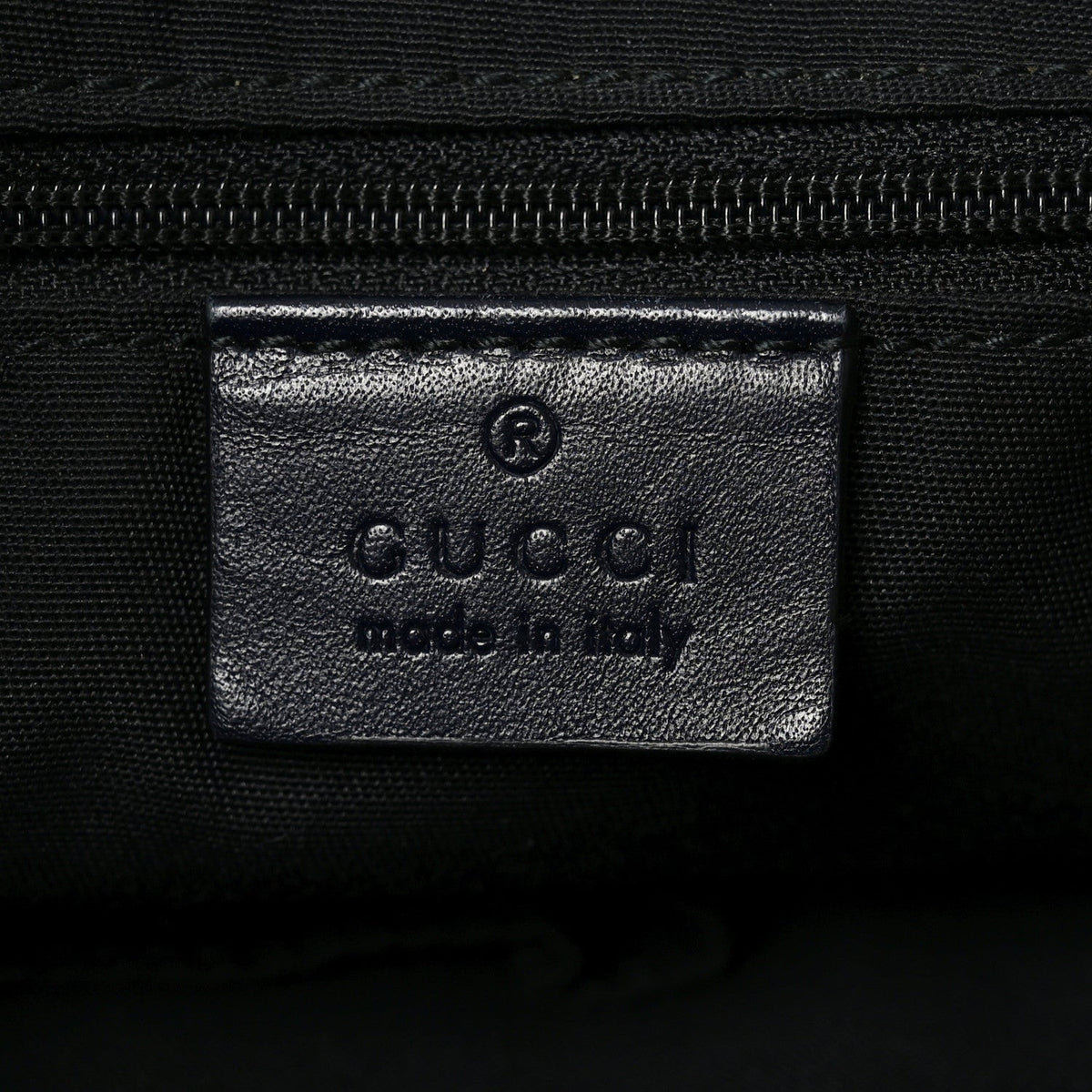 GG Supreme Monogram Web Flat Messenger Bag Navy