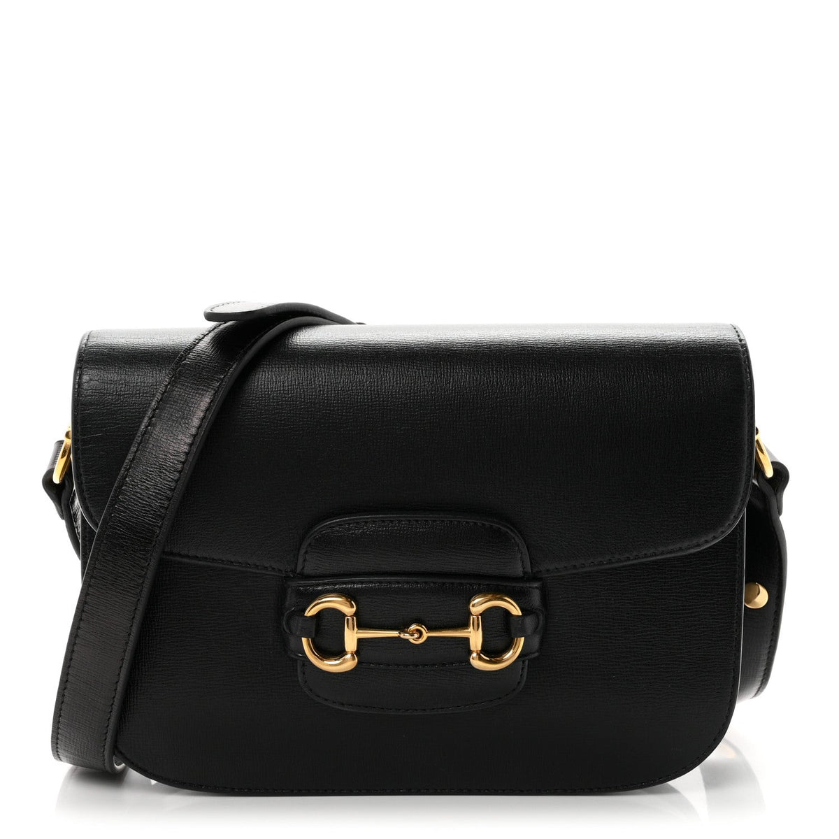 Azalea Calfskin Horsebit 1955 Shoulder Bag Black