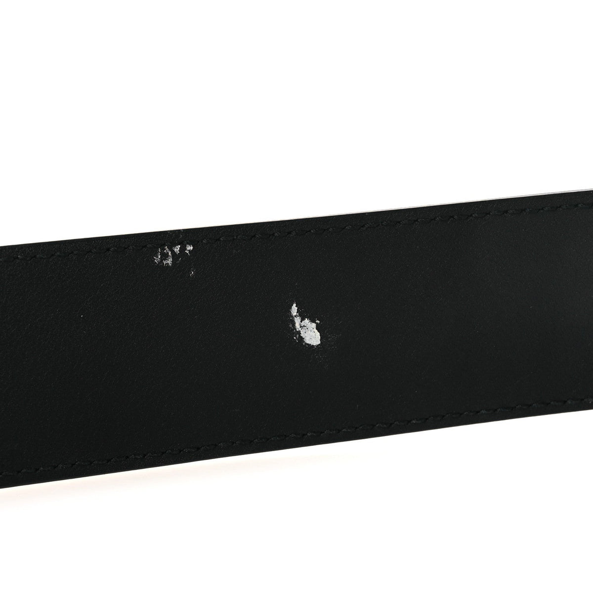 Moon Calfskin Pearl Double G 40mm Belt 85 34 Black Cream