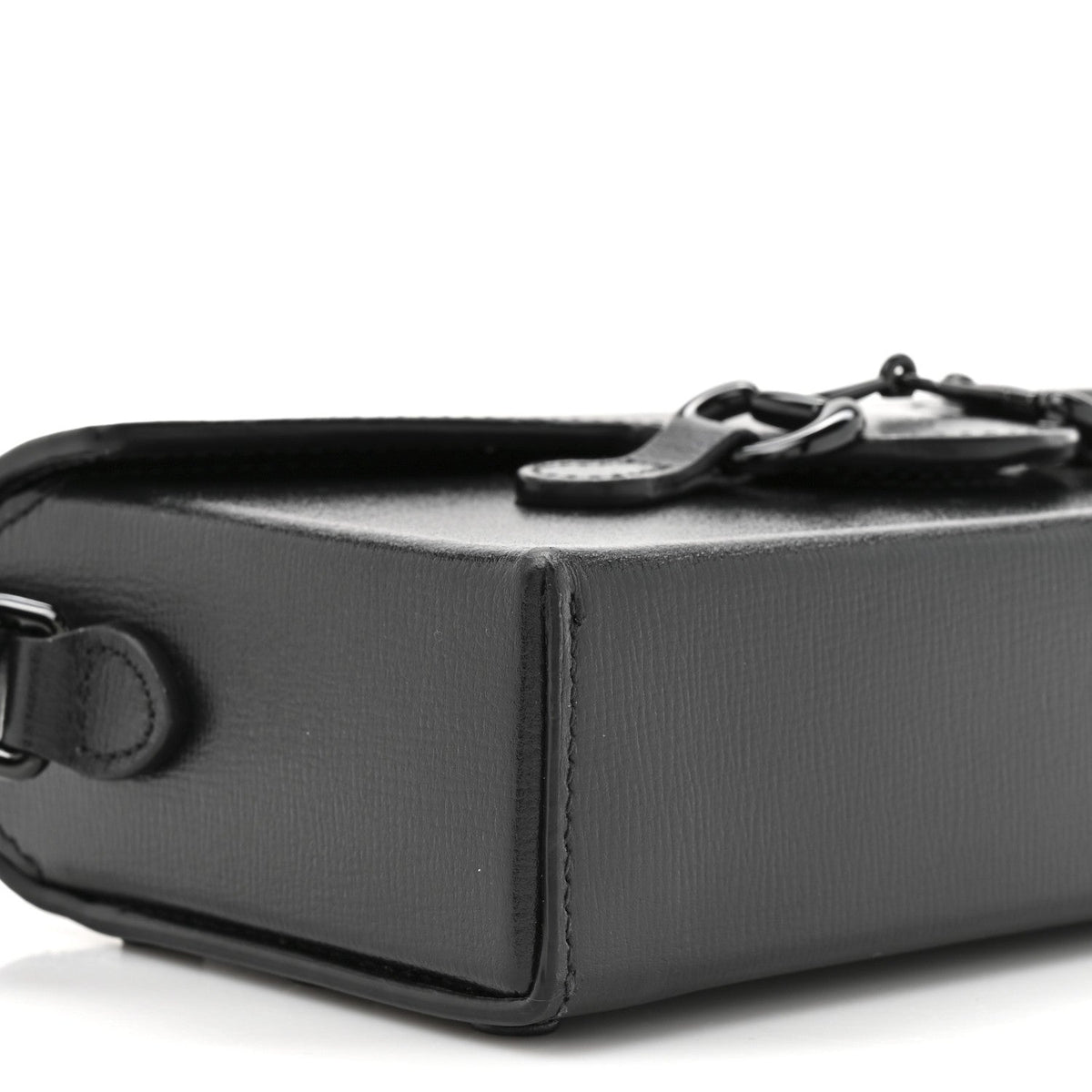 Azalea Calfskin Monochrome Mini Horsebit 1955 Shoulder Bag Black