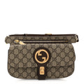 GG Supreme Monogram Textured Dollar Calfskin Blondie Belt Bag Beige Ebony New Acero