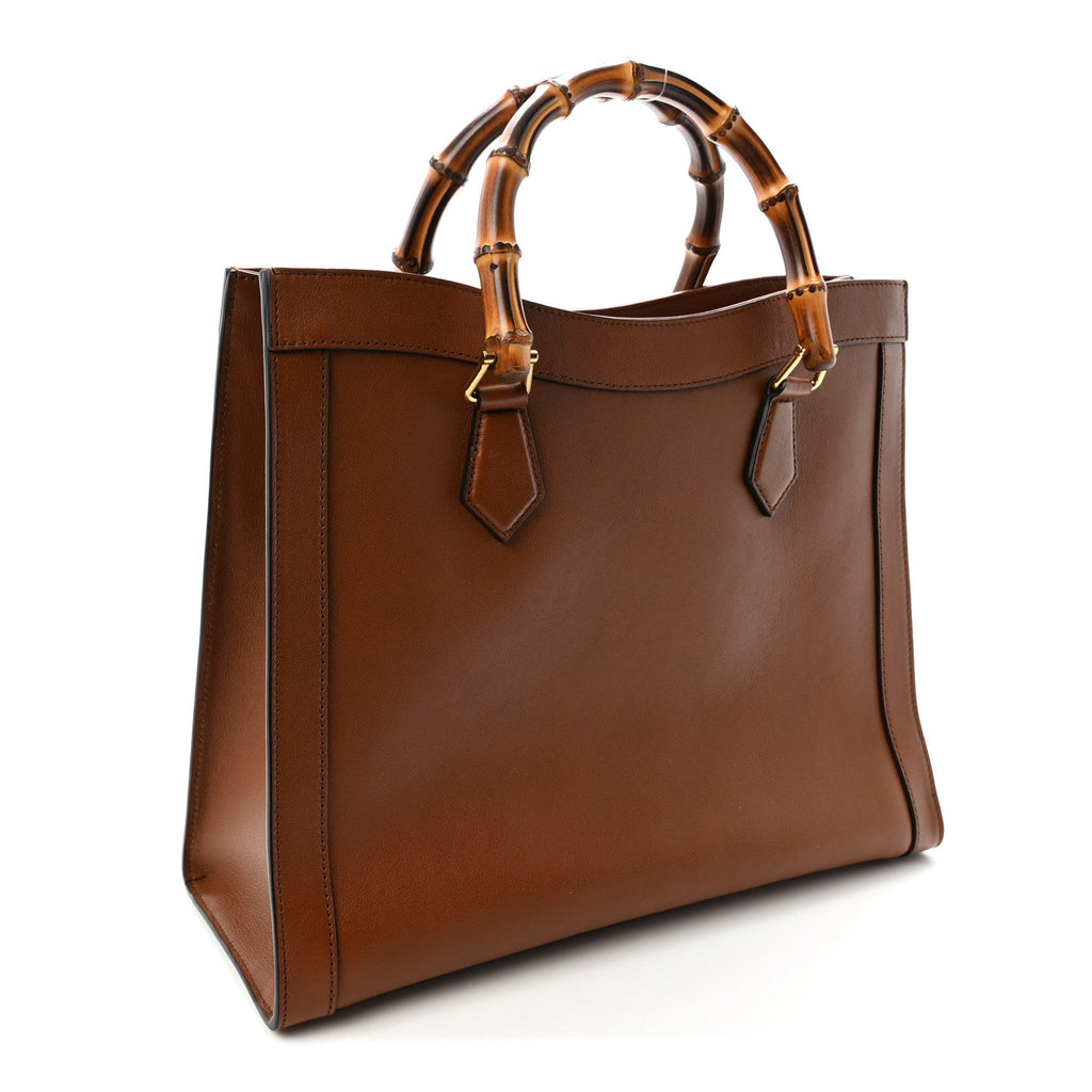 Wonka Grain Calfskin Medium Diana Tote Bag Cuir
