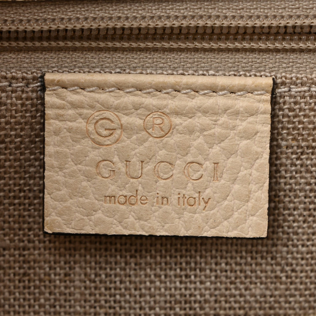 Dollar Calfskin Interlocking G Shoulder Bag Ivoire