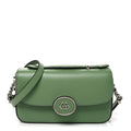 Senna Calfskin Petite GG Top Handle Shoulder Bag Green Soil Grass
