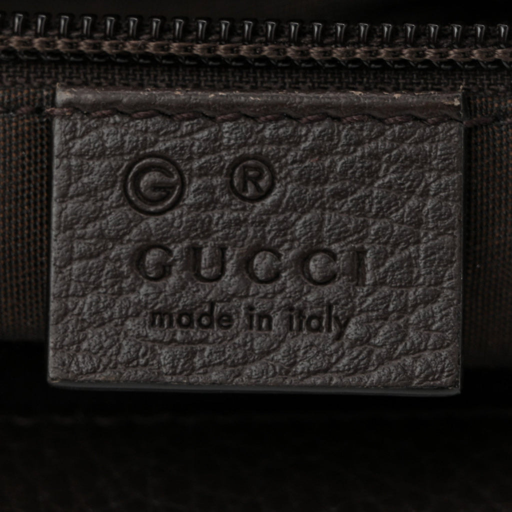 Monogram Flap Messenger Bag Beige Dark Brown
