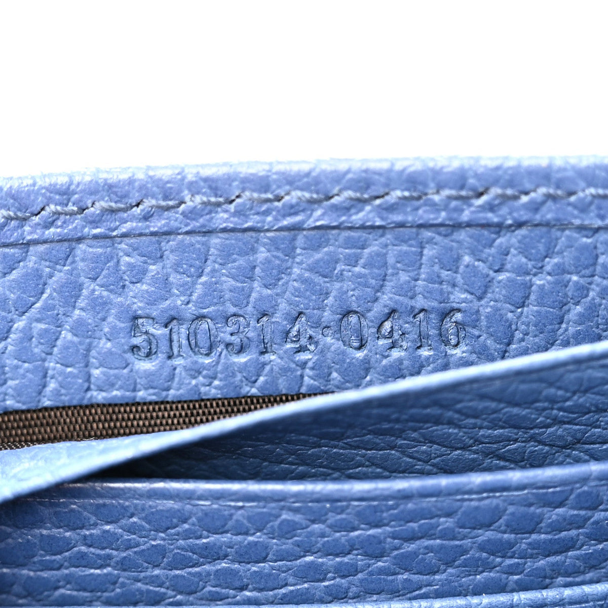 Dollar Calfskin Interlocking G Chain Wallet Caspian
