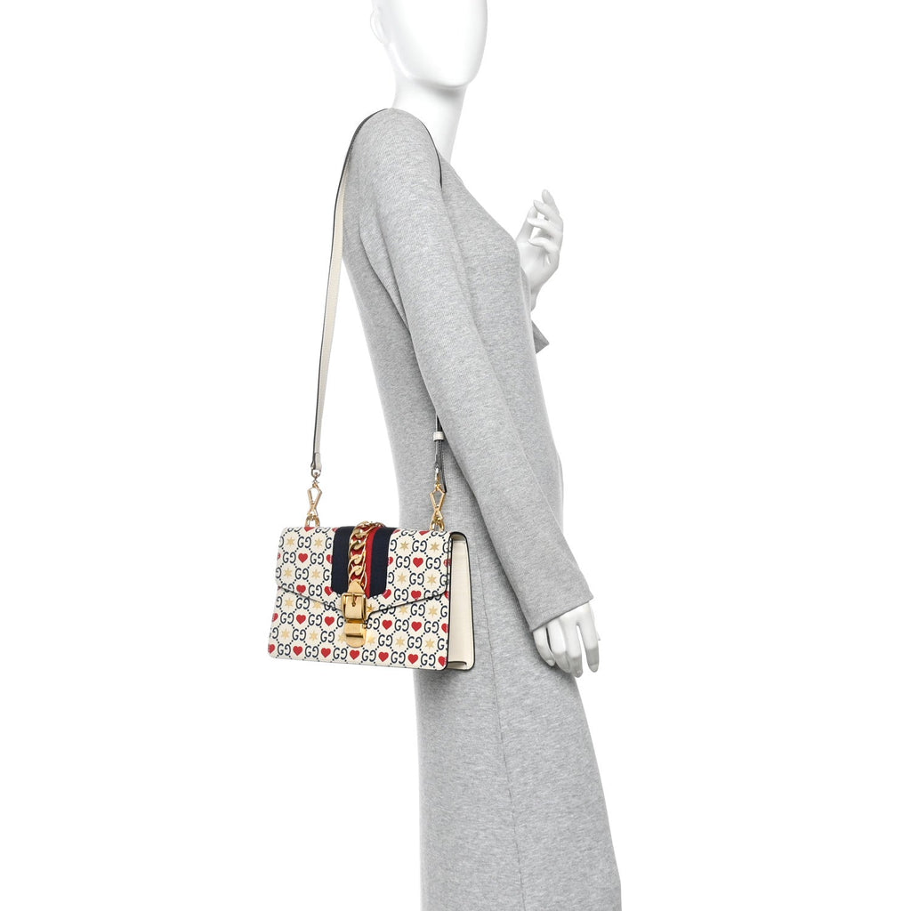 Calfskin Valentine's Day Exclusive Small Sylvie Top Handle Bag Ivory