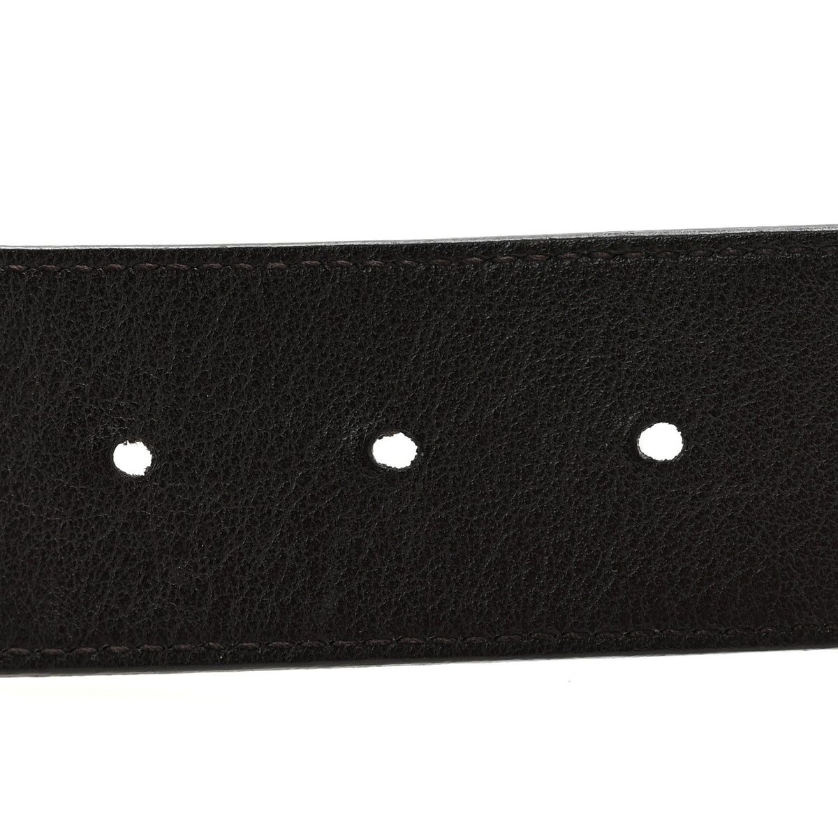 Moon Calfskin Nickel Double G 40mm Belt 85 34 Dark Cocoa
