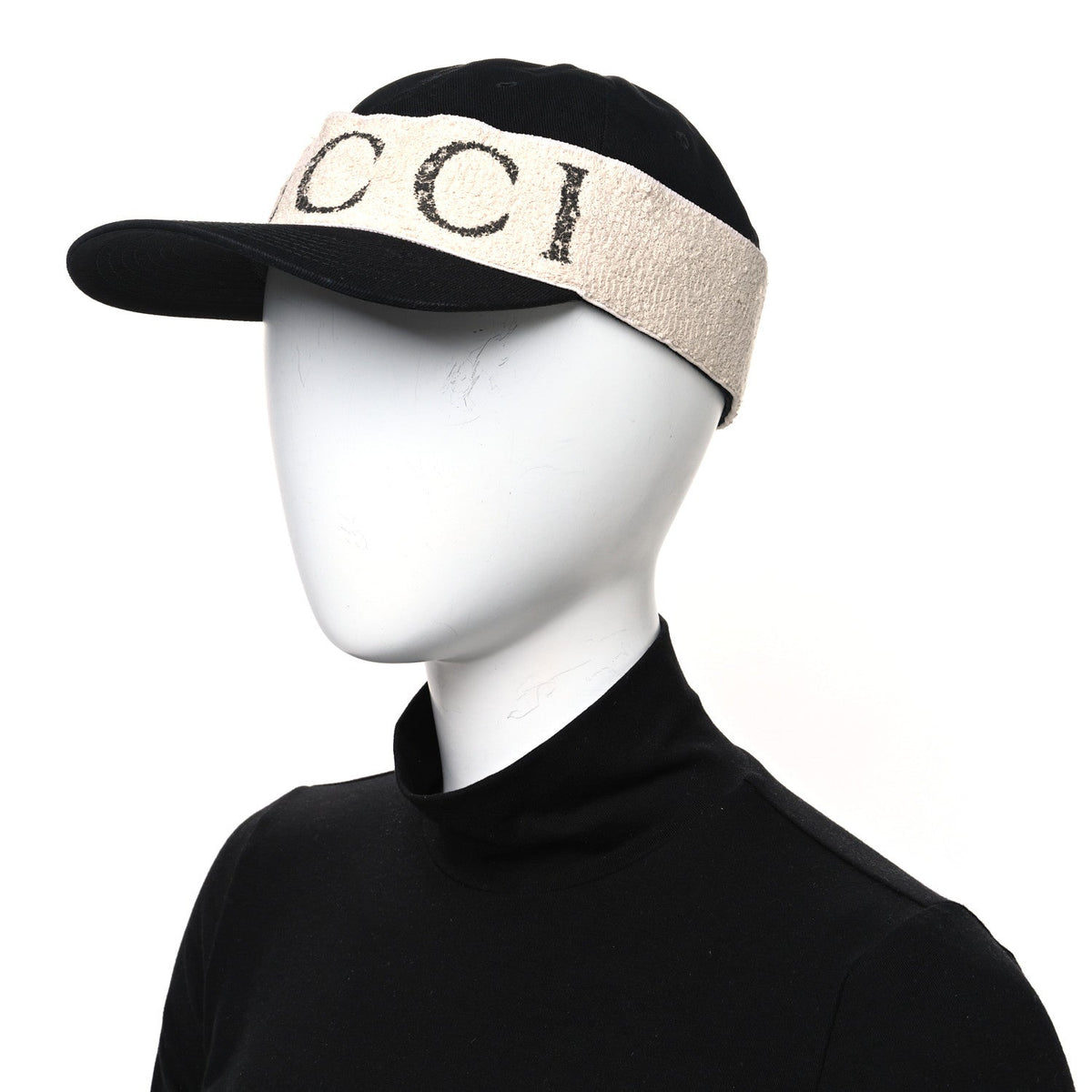 Gabardine Gucci Headband Baseball Hat L Black