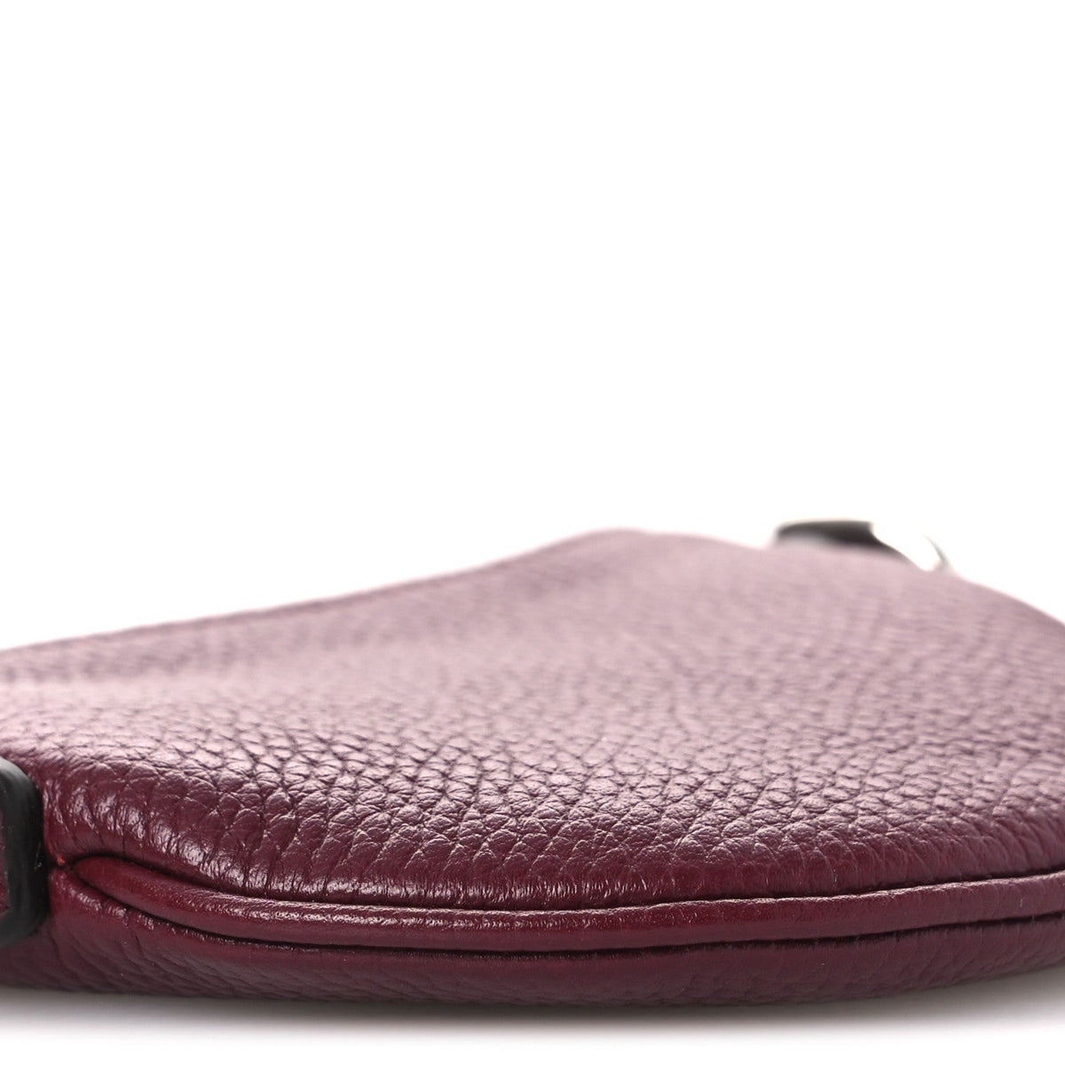 Pebbled Calfskin Mini B Shoulder Bag Red