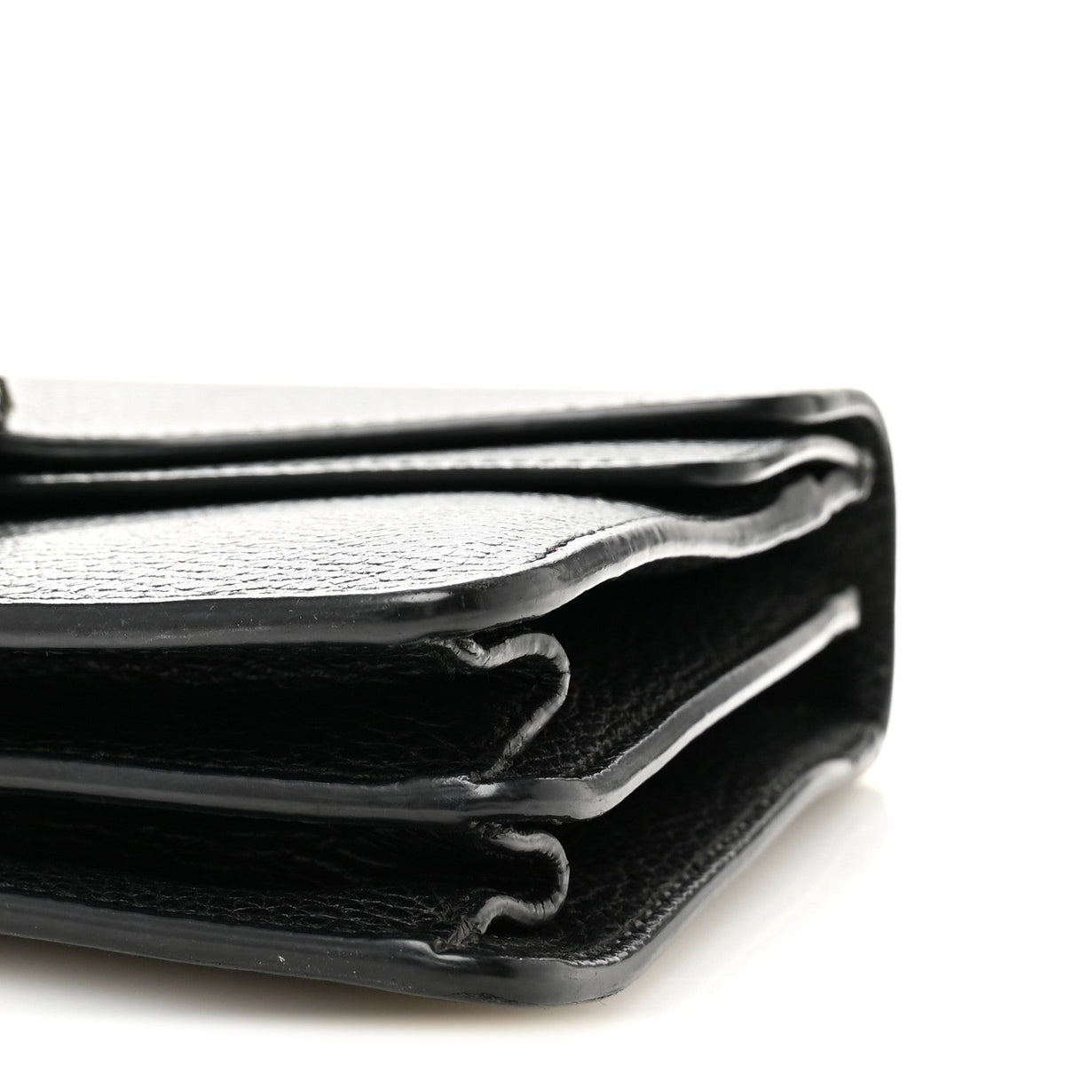 Pebbled Calfskin Small Dionysus Shoulder Bag Black