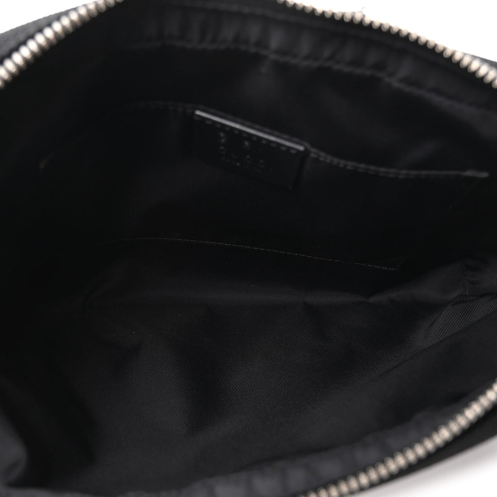 Canvas Web Slim Belt Bag Black