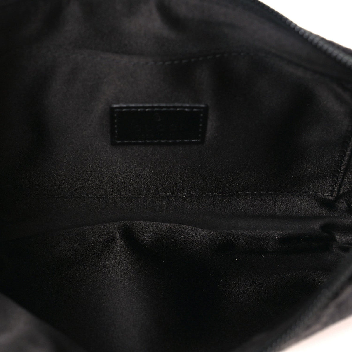 Jacquard Black Denim GG Monogram Horsebit Slim Small Shoulder Bag Black Grey