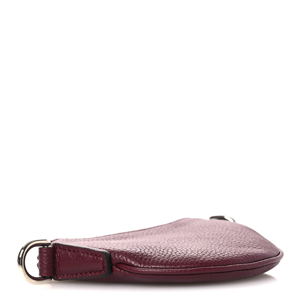 Pebbled Calfskin Mini B Shoulder Bag Red