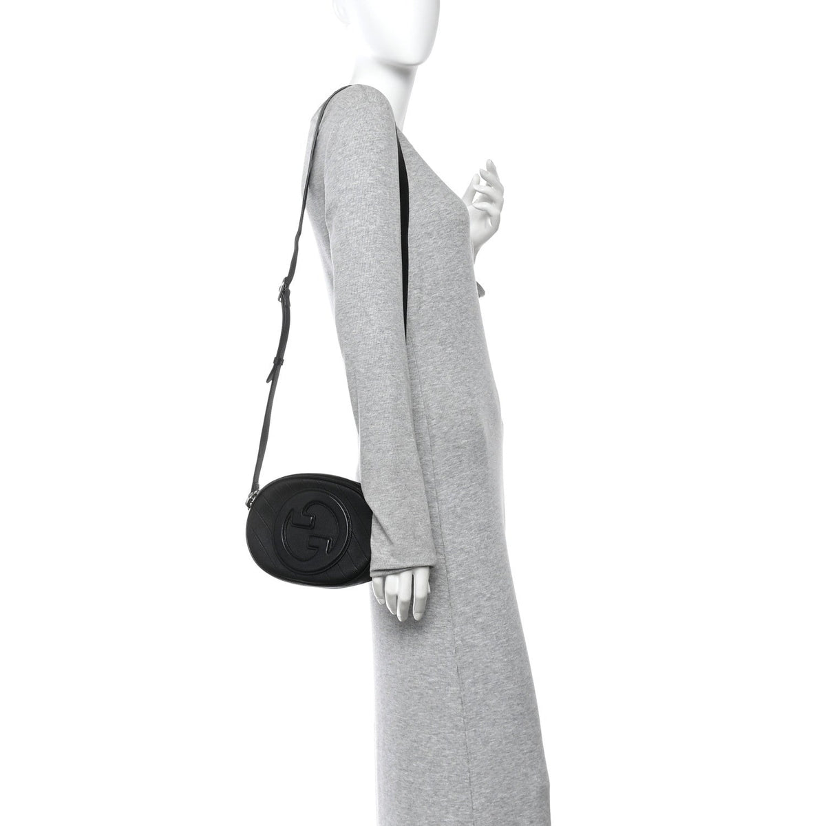 Sakai Be Green Calfskin Diagonal Stitched Mini Blondie Shoulder Bag Craclet Brown