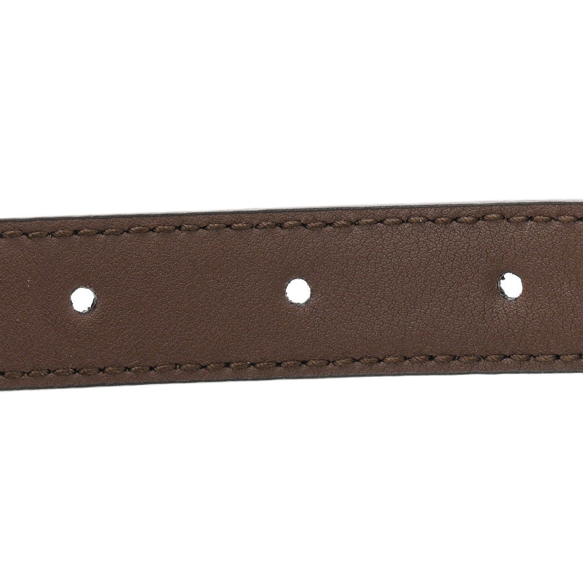 GG Supreme Monogram Calfskin Strawberry Buckle Thin Belt 80 32 Beige Ebony New Acero