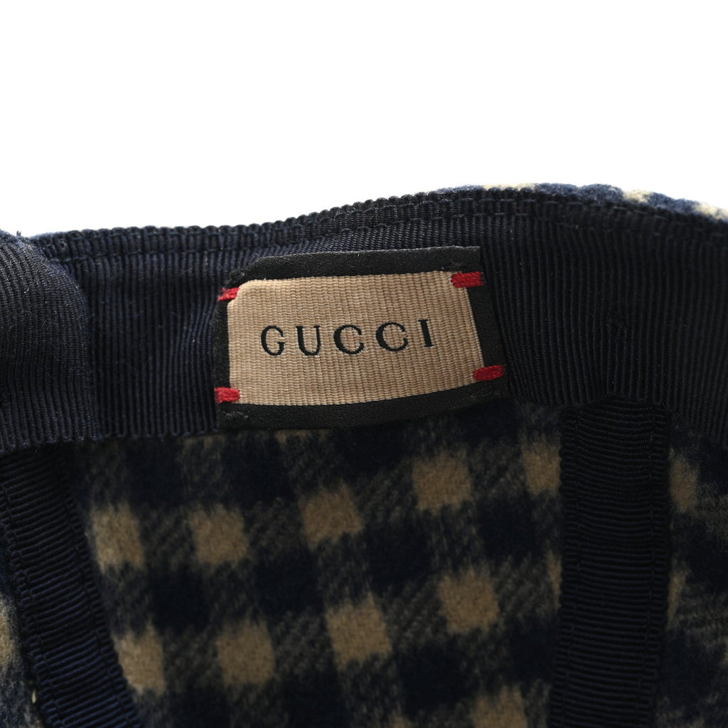 Wool Monogram Jumbo GG Antonio Baseball Hat M Grey