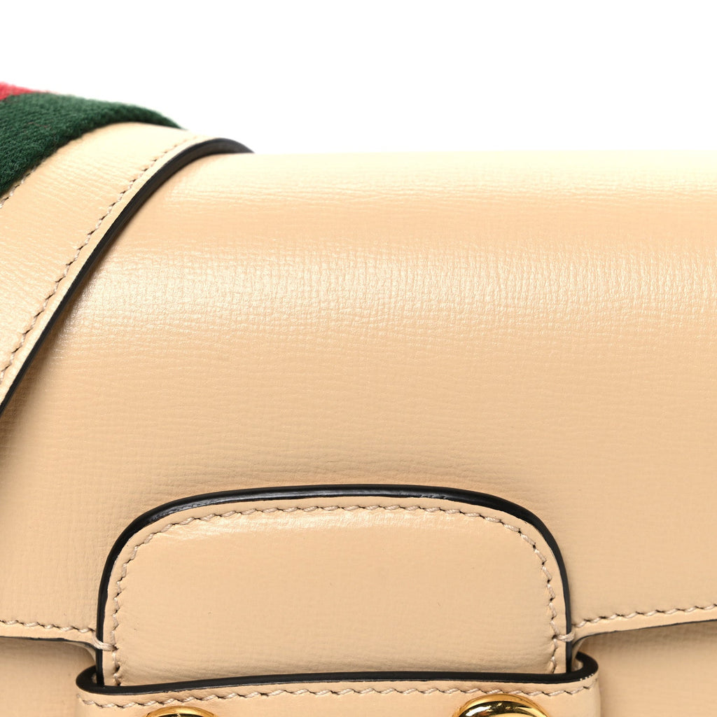 Azalea Calfskin Web Mini Horsebit 1955 Shoulder Bag Bubble Tea