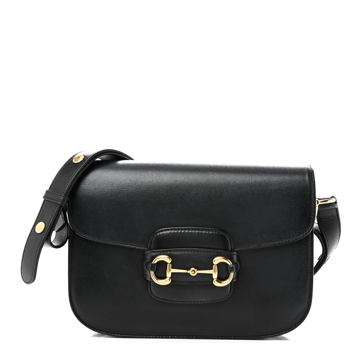 Azalea Calfskin Horsebit 1955 Shoulder Bag Black