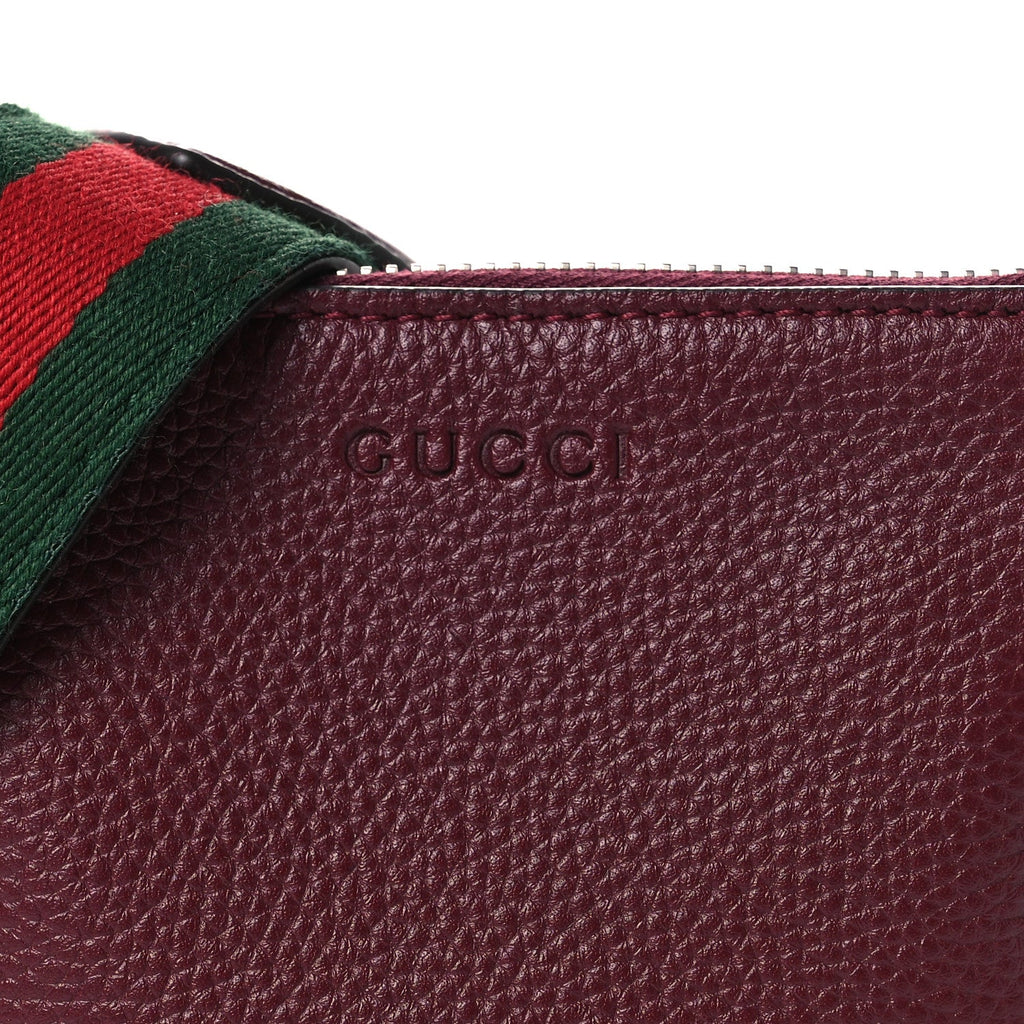 Pebbled Calfskin Mini B Shoulder Bag Red