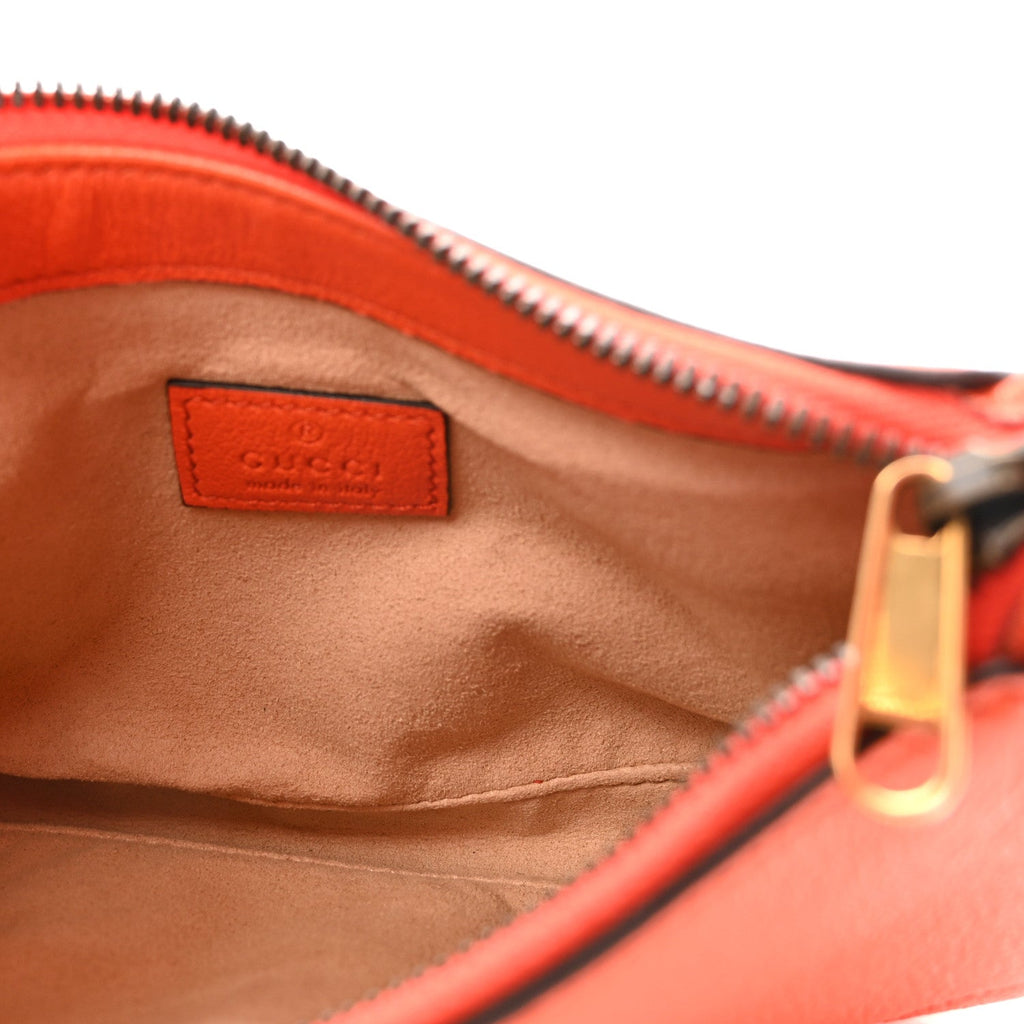 Goatskin Mini Aphrodite Shoulder Bag Orange