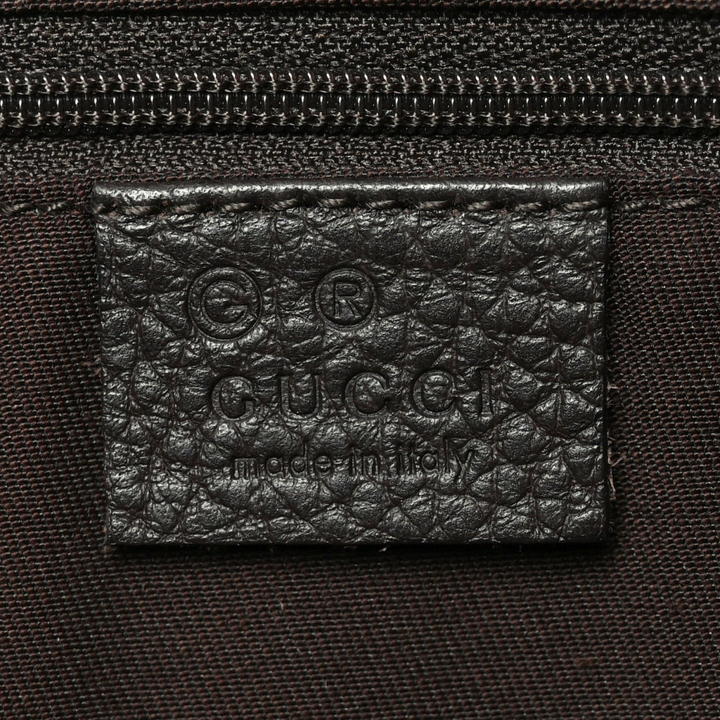 Denim Monogram Abbey Messenger Bag Dark Brown
