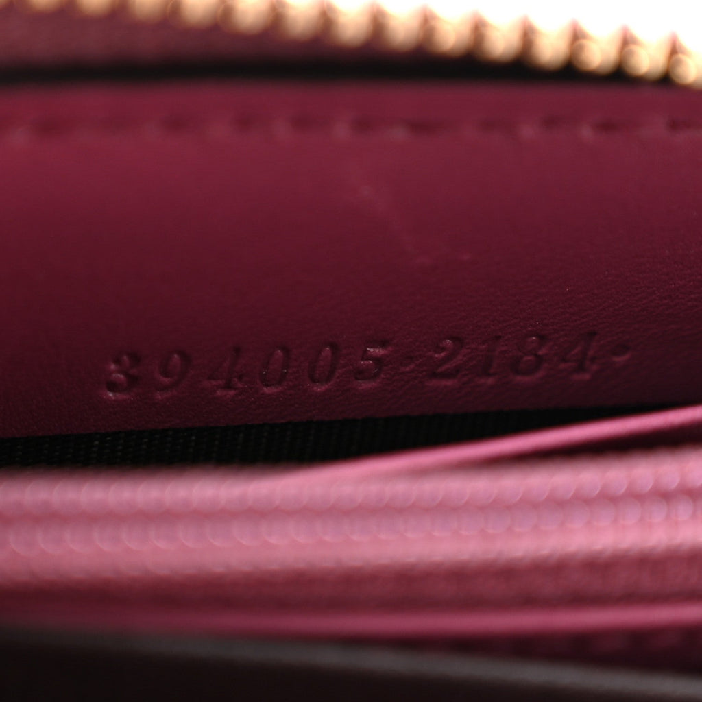 Guccissima Signature Microguccissima Bree Zip Around Wallet Purple