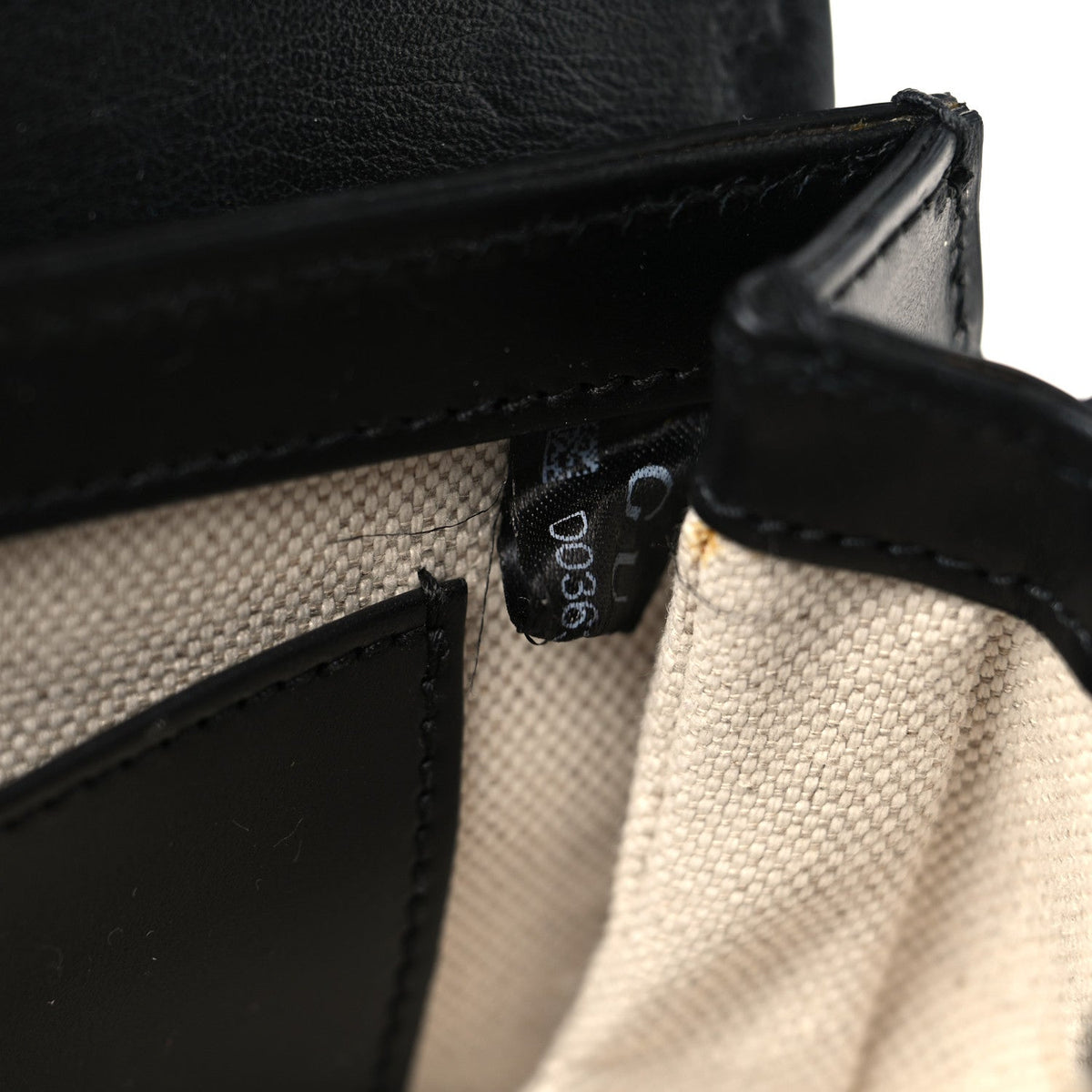 Calfskin Bamboo Mini 1947 Belt Bag 85 34  Black