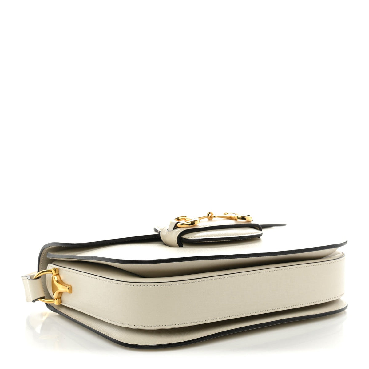 Azalea Calfskin Horsebit 1955 Shoulder Bag Mystic White