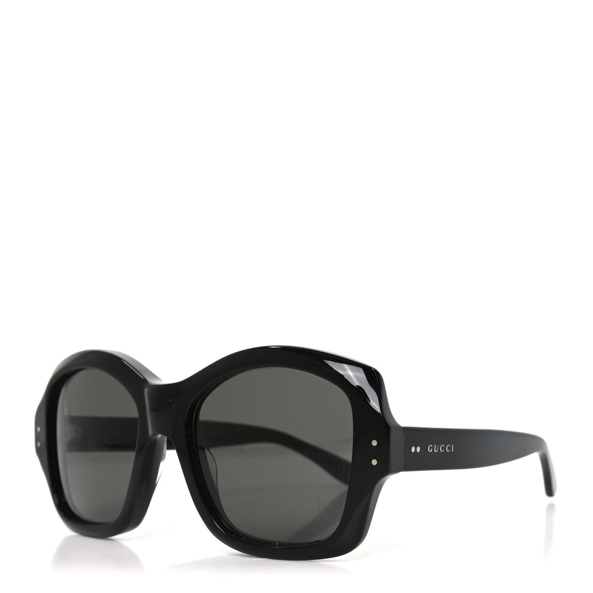 Acetate Rectangle Frame Sunglasses GG0624S Black