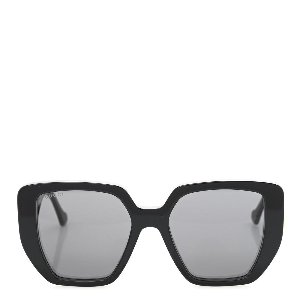 Acetate Square Frame Sunglasses GG0956S Black