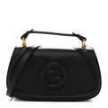 Arabella Calfskin Medium Blondie Top Handle Bag  Black