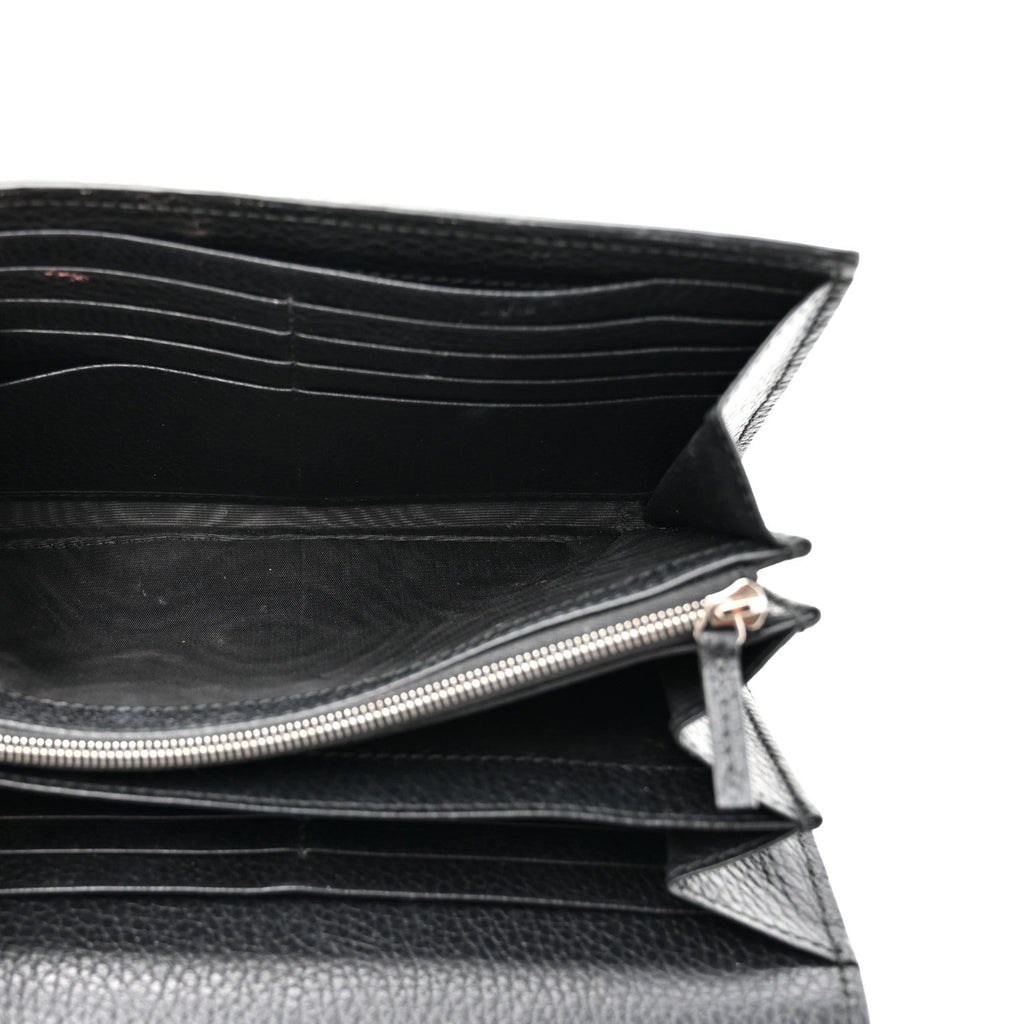 Calfskin Mini Dionysus Chain Wallet Black