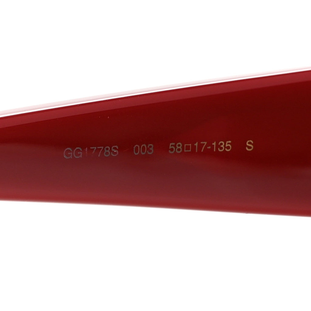 Acetate Square Sunglasses GG1778S Red