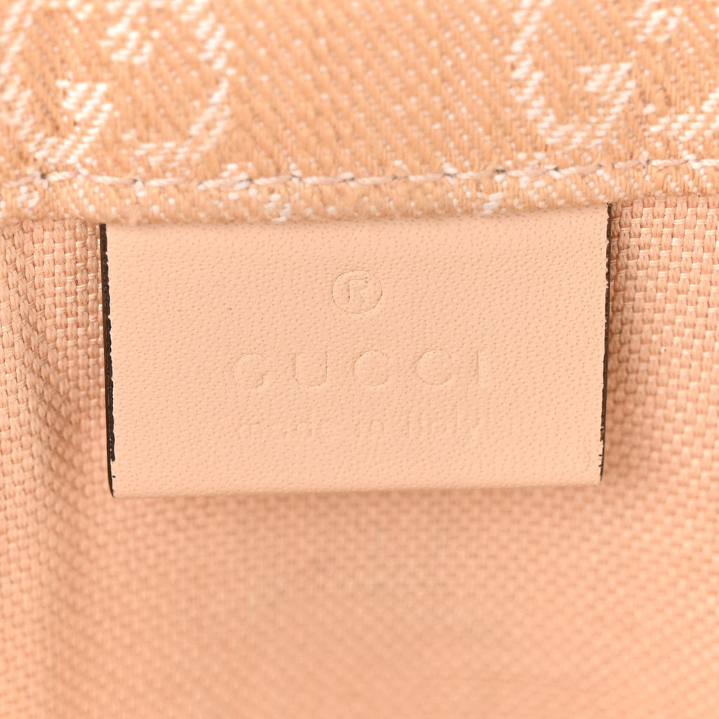 Denim Ophidia GG Monogram Tote Medium Light Beige