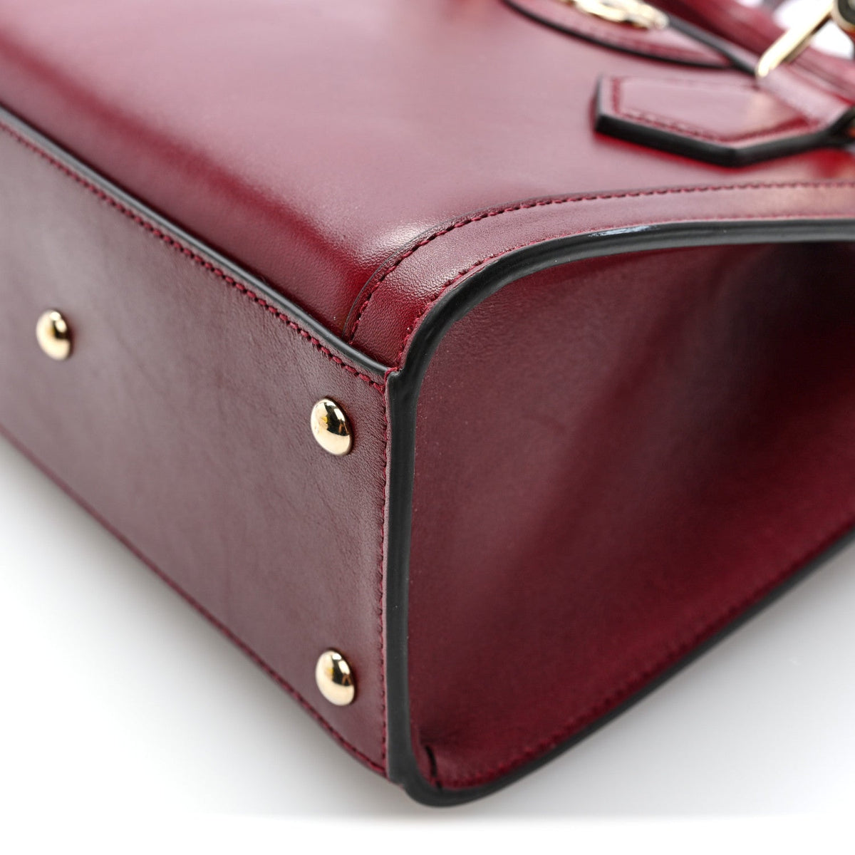Sweetbread Calfskin Mini Diana Tote Bag Rosso Ancora