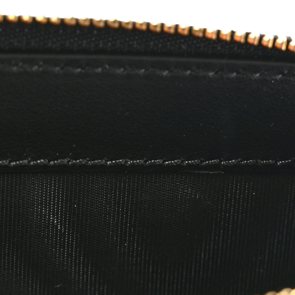 Calfskin Matelasse GG Marmont Compact Wallet Black