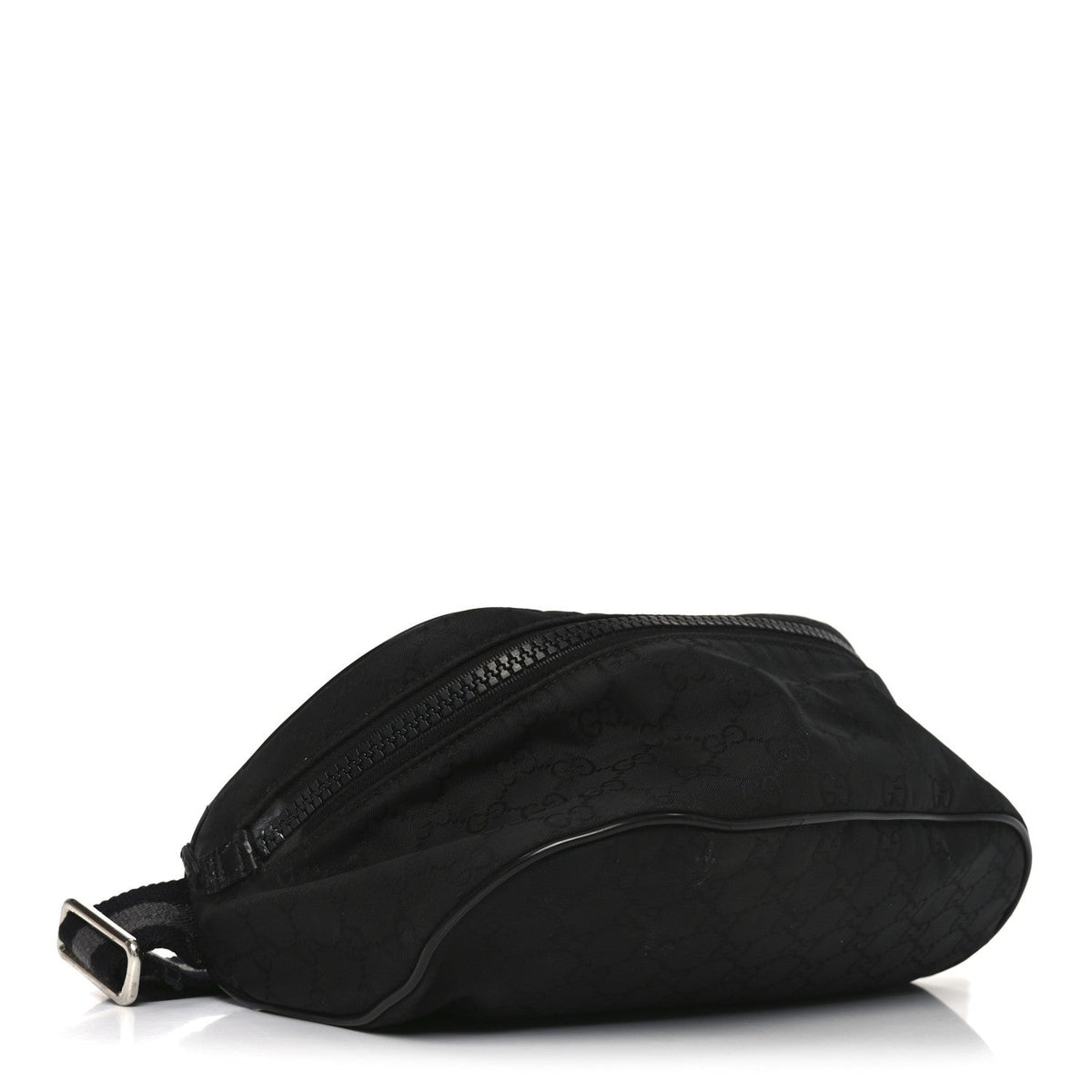 Nylon Monogram Fanny Pack Belt Bag Black