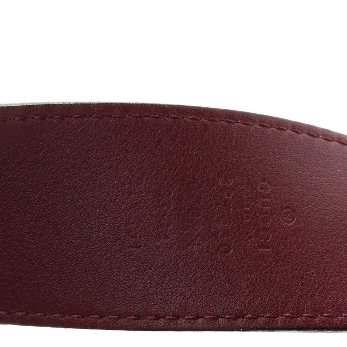 Moon Calfskin Nickel Double G 40mm Belt 85 34 Strong Red
