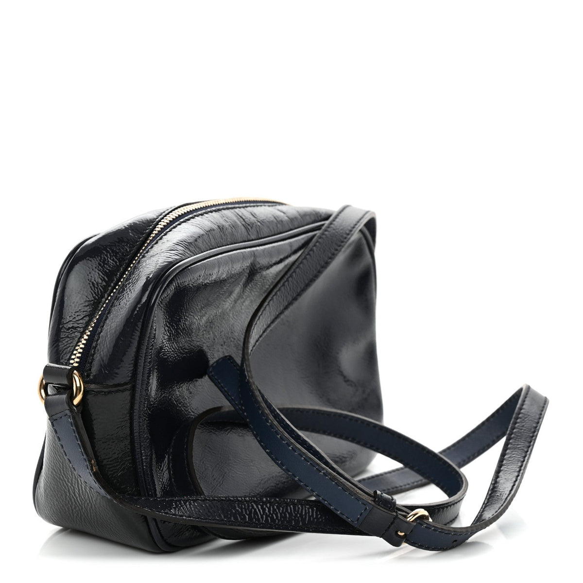 Vernice Naplack Small Soho Disco Bag Uniform Blue