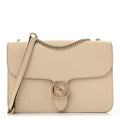 Dollar Calfskin Interlocking G Shoulder Bag Ivoire